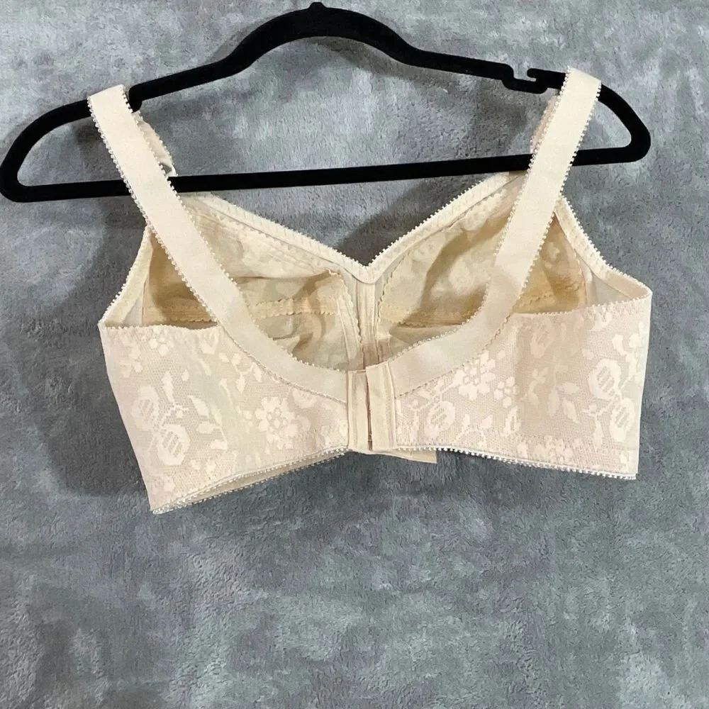 Playtex Bra 38C women's Wide Straps No lining Padding or wire contains 84% Latex
